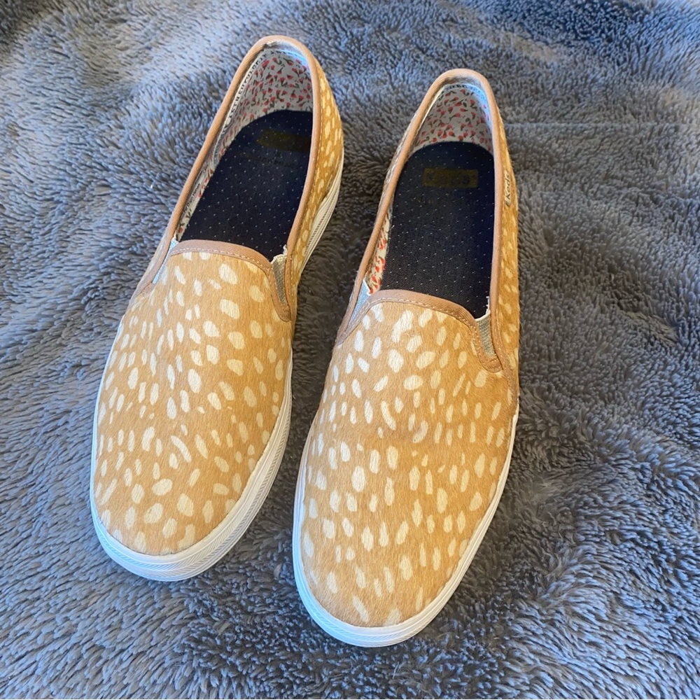 ANTHROPOLOGIE x KEDS Calf Hair Antelope Sneakers Size 7.5